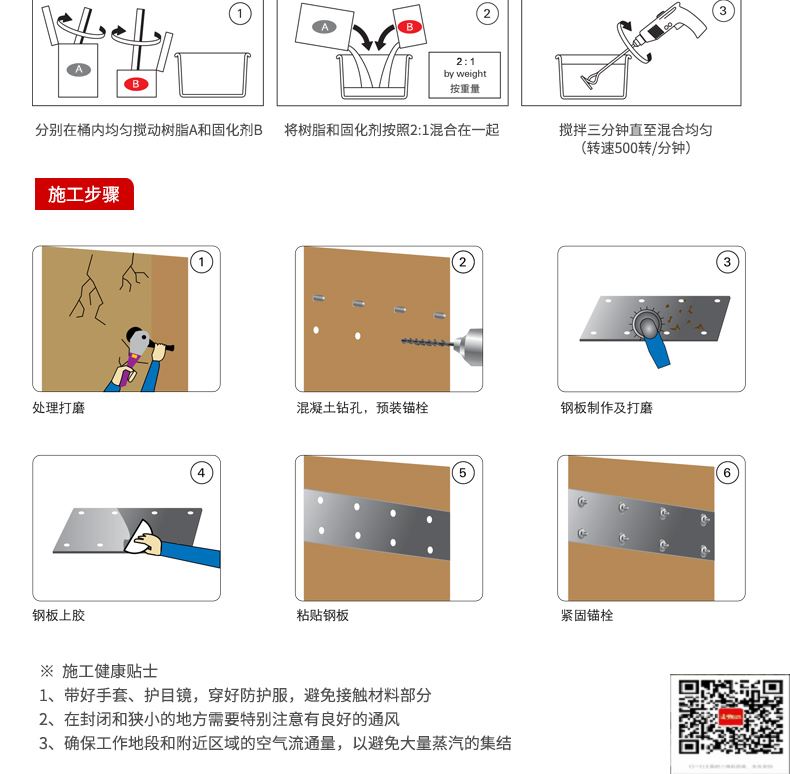 包钢临夏粘钢加固施工过程